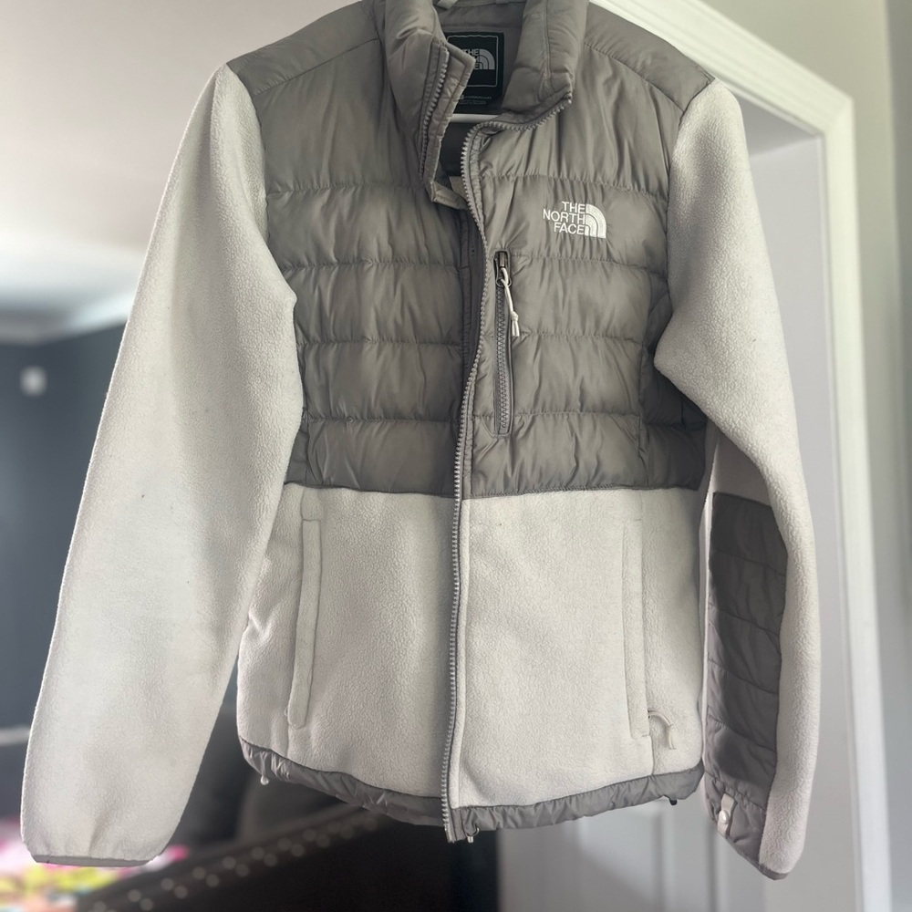 The North Face Two-Tone Gray and Cream Jacket